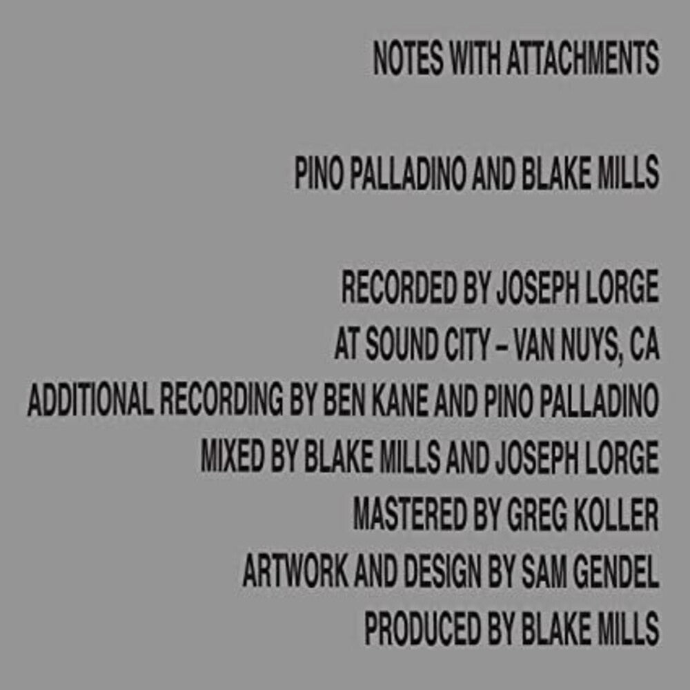 Pino Palladino and Blake Mills - Notes With Attachments (LP)