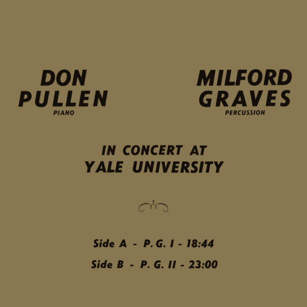 Milford Graves / Pullen,Don - In Concert At Yale University