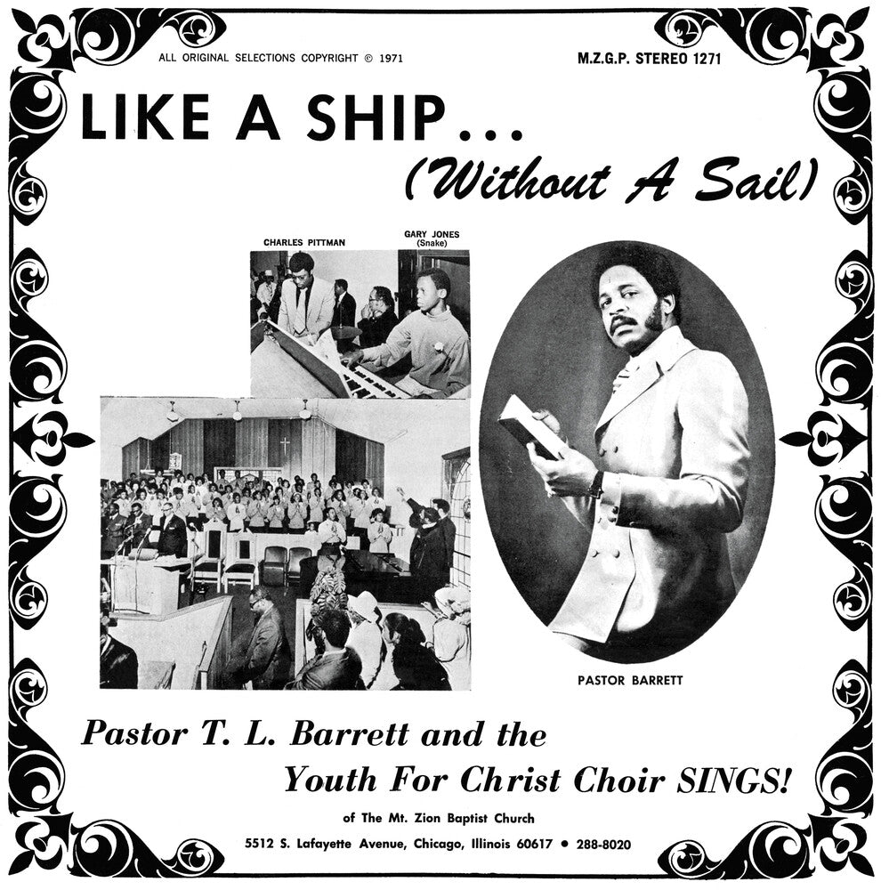 Pastor Barrett T.L. / Youth For Christ Choir - Like A Ship (Without A Sail) (LP)