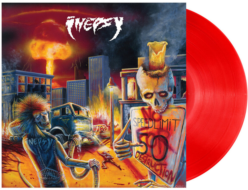Inepsy - No Speed Limit for Destruction (Red with Poster + Download Card)