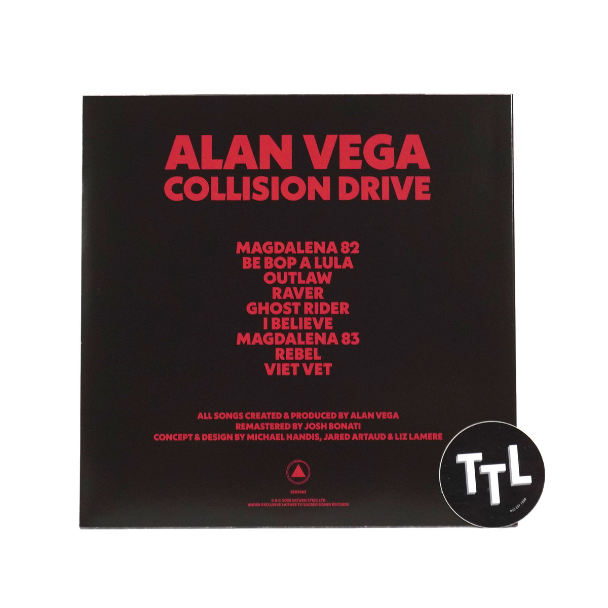 Alan Vega: Collision Drive (Colored Vinyl)