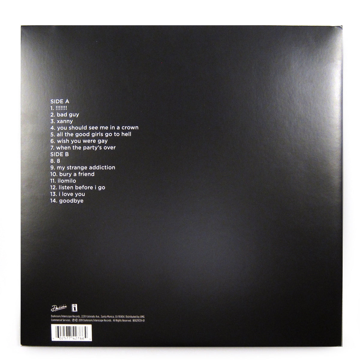 Billie Eilish: When We All Fall Asleep, Where Do We Go? (Yellow Colored Vinyl)