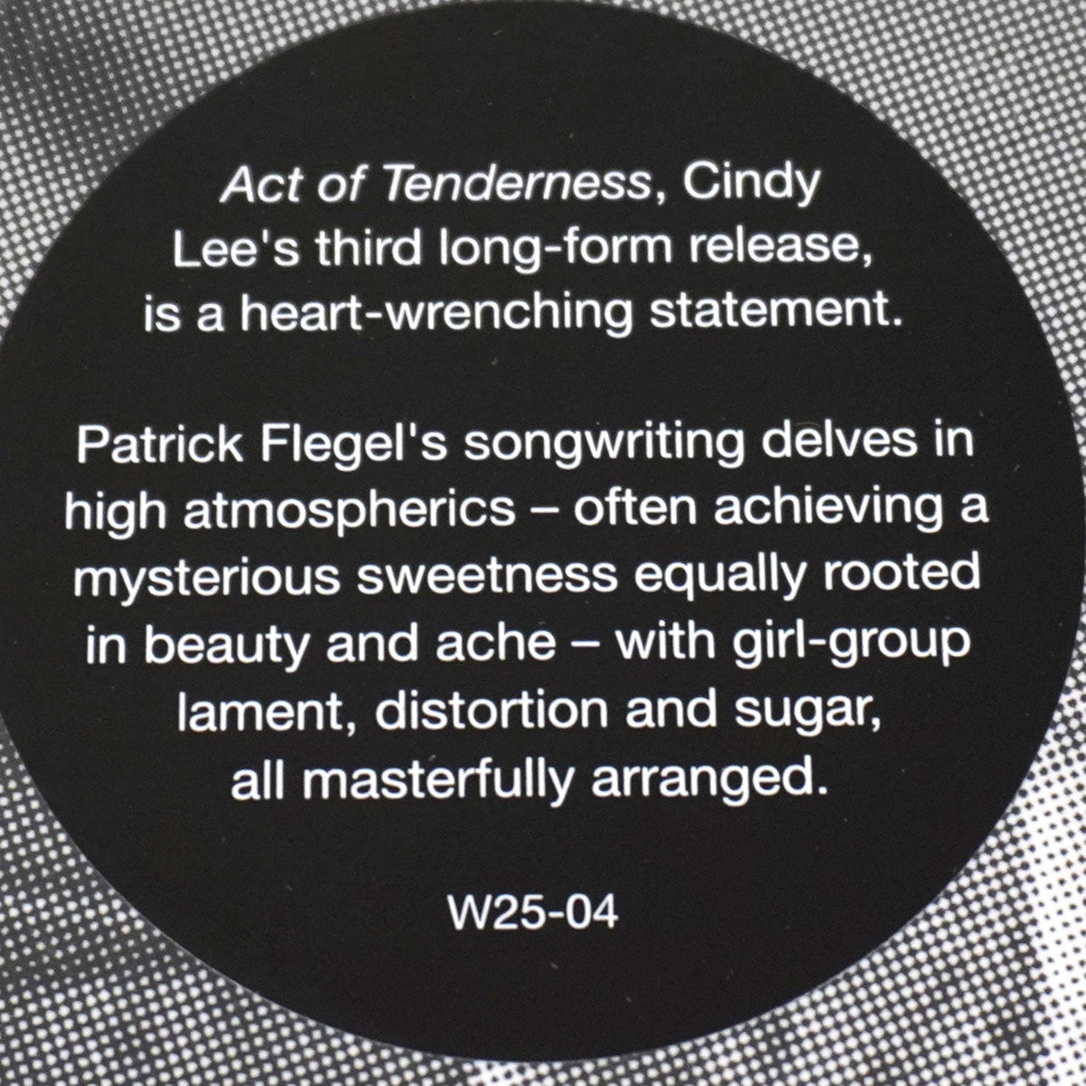 Cindy Lee: Act of Tenderness