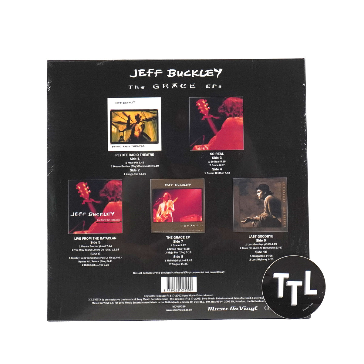 Jeff Buckley: The Grace EPs (Import) Vinyl 5LP Boxset