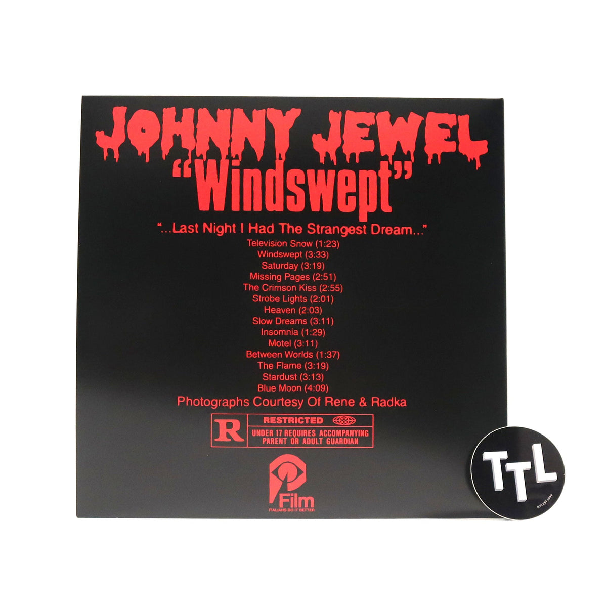 Johnny Jewel: Windswept (Red Colored Vinyl)