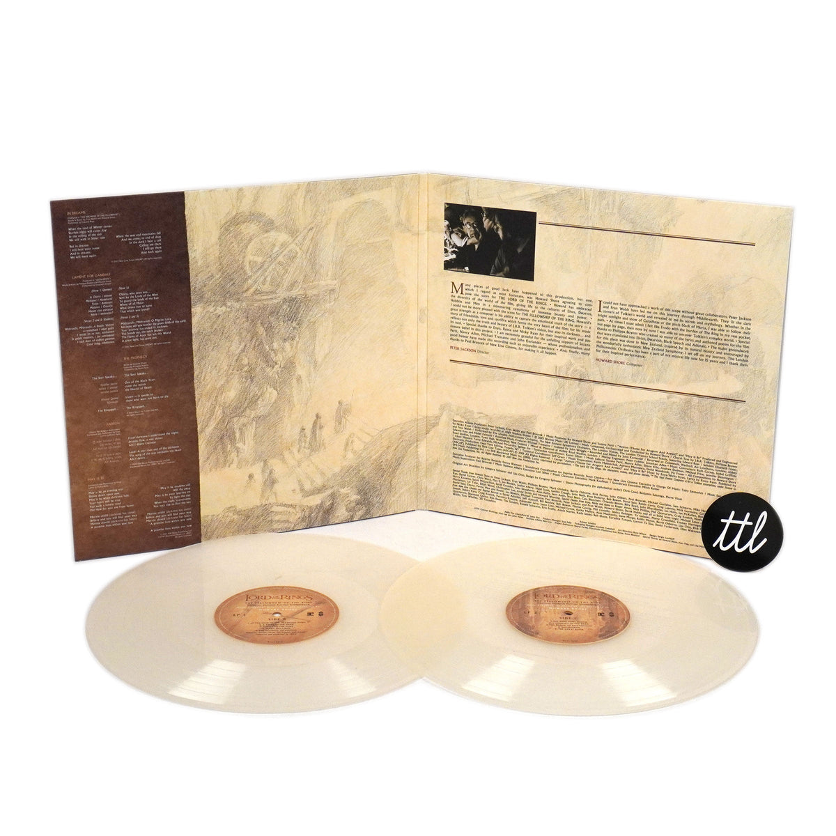 The Lord Of The Rings: Fellowship Of The Ring Soundtrack (Indie Exclusive Colored Vinyl) Vinyl 2LP