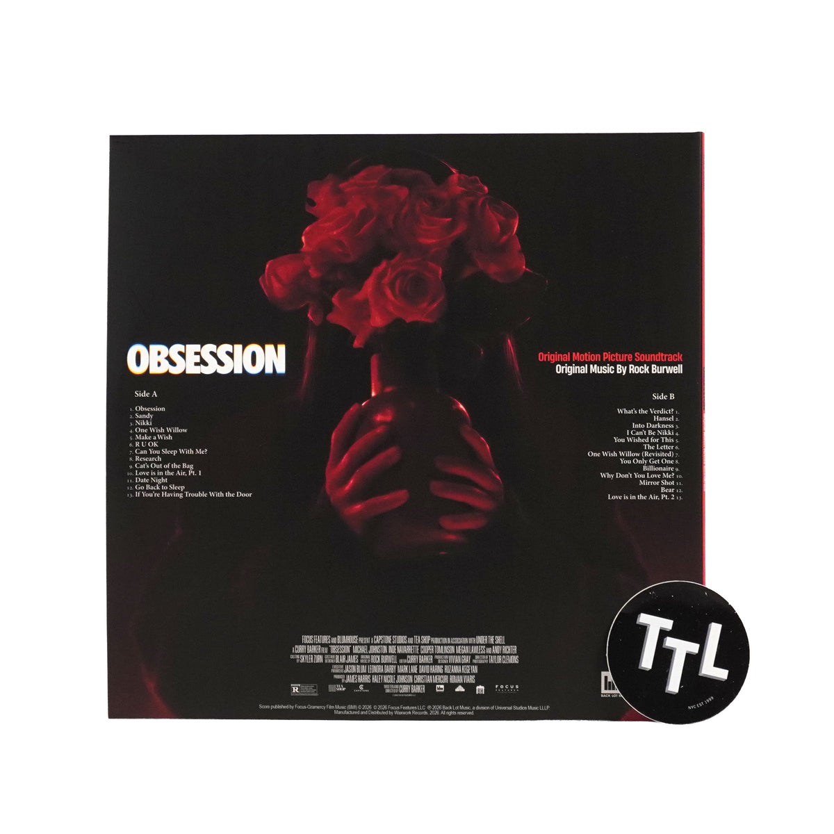 Rock Burwell: Obsession Soundtrack (Colored Vinyl)