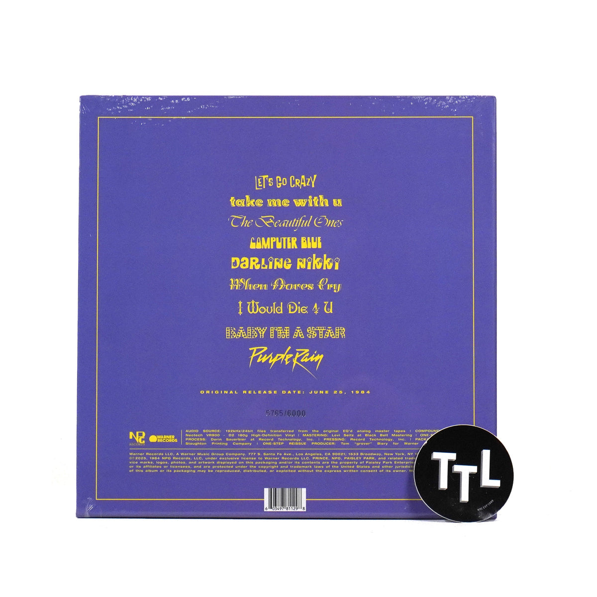 Prince And The Revolution: Purple Rain (One-Step Edition 180g)