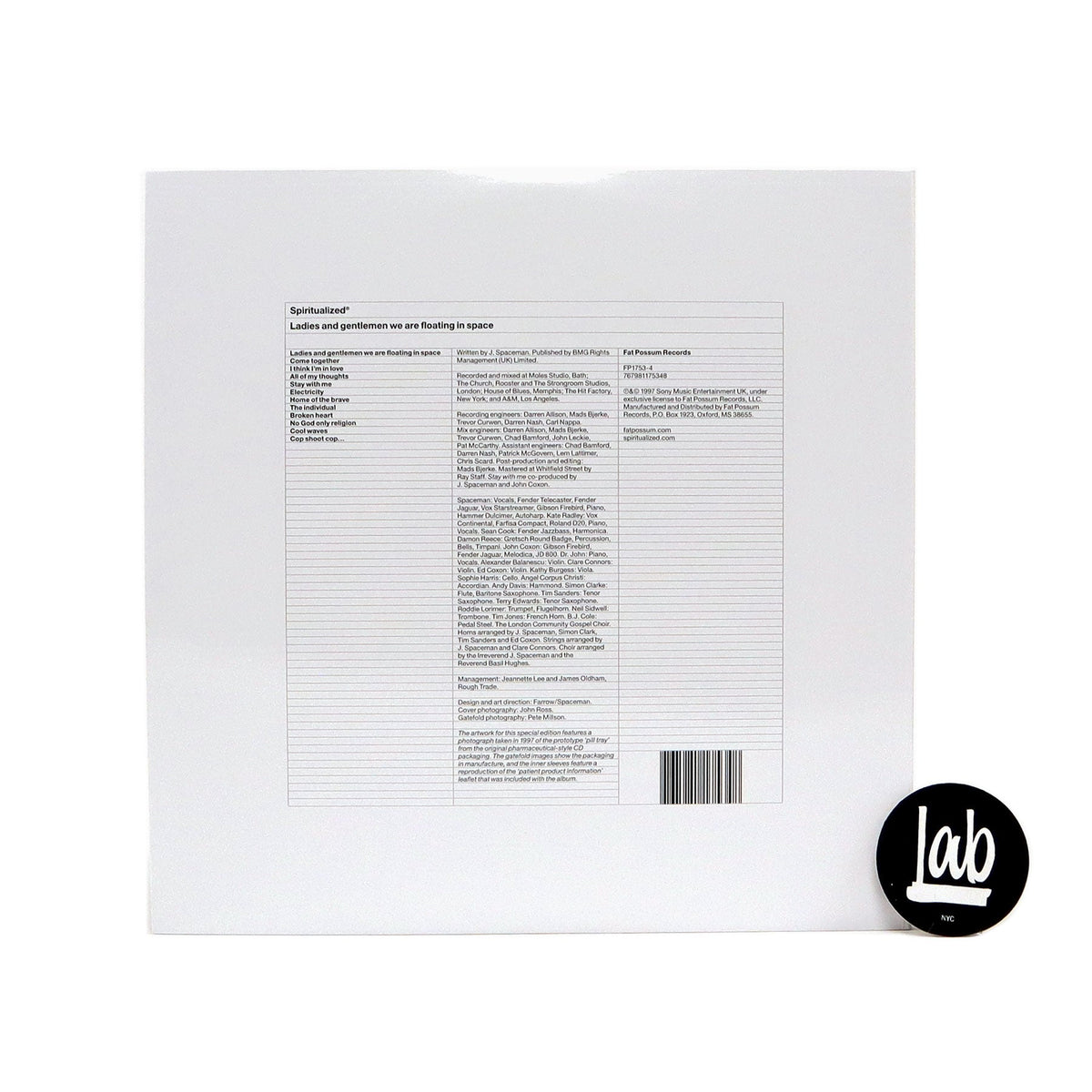 Spiritualized: Ladies And Gentlemen We Are Floating In Space - Special Edition (180g, Colored Vinyl) Vinyl 2LP