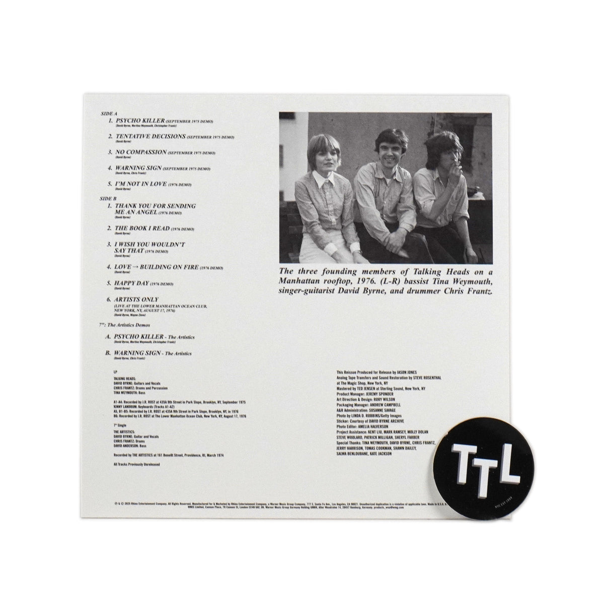 Talking Heads: Tentative Decisions - Demos & Live +7"