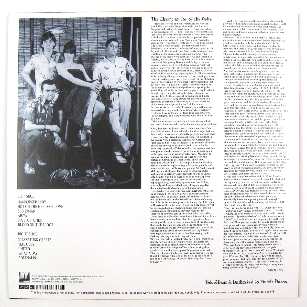 Throbbing Gristle: Throbbing Gristle's Greatest Hits (Colored Vinyl)