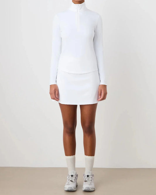 Honor Zipped Long Sleeve Women (White)