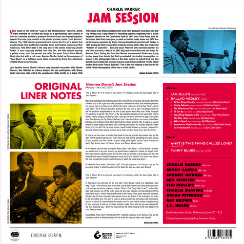 Charlie Parker - Jam Session [180-Gram Blue Colored Vinyl]