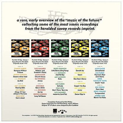 Various Artists - The Birth Of Bop: The Savoy 10-Inch LP Collection (Various Artists)