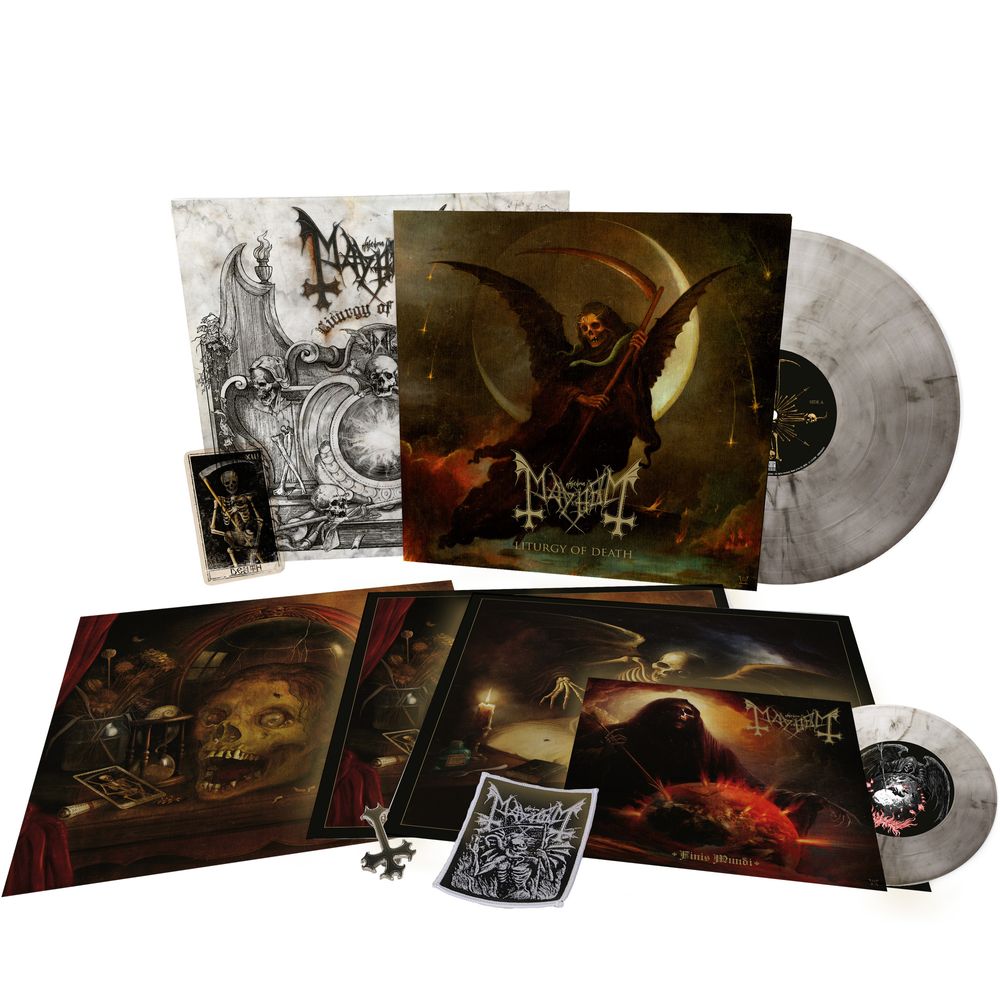 Mayhem - Liturgy Of Death (Limited Edition Clear-Black Marbled LP + 7 Inch Box Set)
