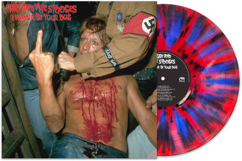 Iggy & Stooges - I Wanna Be Your Dog - Red/blue/black Splatter