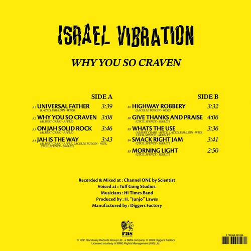 Israel Vibration - Why You So Craven