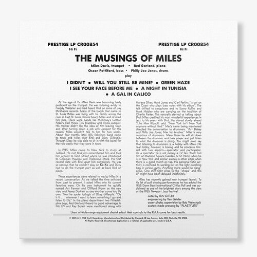 Miles Quartet Davis - The Musings Of Miles (Original Jazz Classics Series)