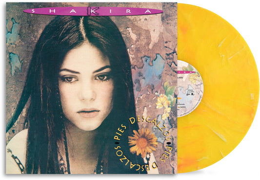 Shakira - Pies Descalzos (30th Anniversary) (Yellow with Red Swirl Marble Colored Vinyl)