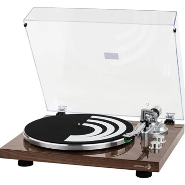 Dayton Audio Bluetooth 2-Speed Belt-Drive Turntable with USB and Audio-Technica AT-VM95E Cartridge (Brown)