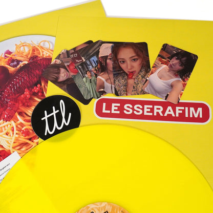 LE SSERAFIM: SPAGHETTI (Indie Exclusive Yellow Colored Vinyl) Vinyl 12"
