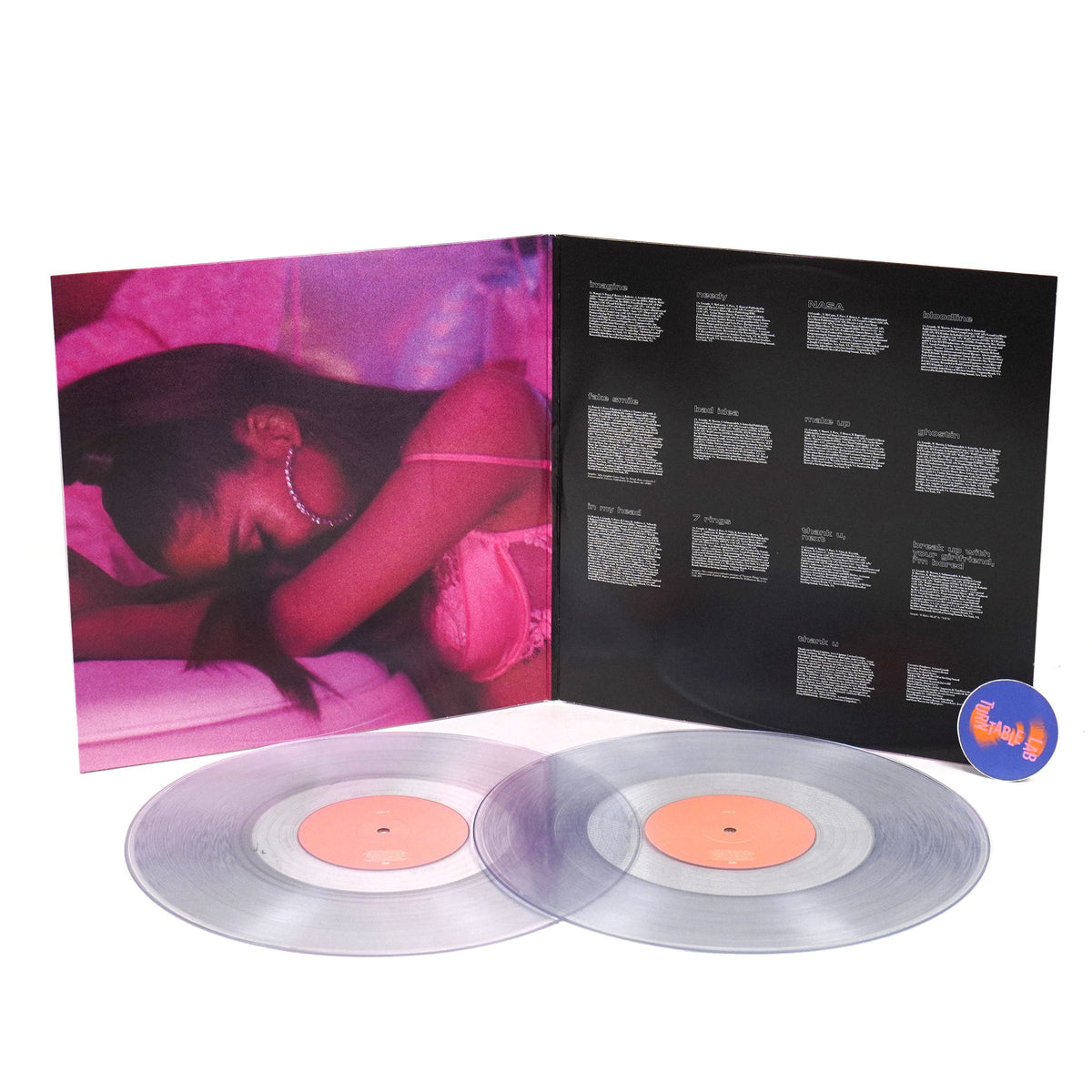 Ariana Grande: Thank U, Next (Clear Colored Vinyl) Vinyl 2LP