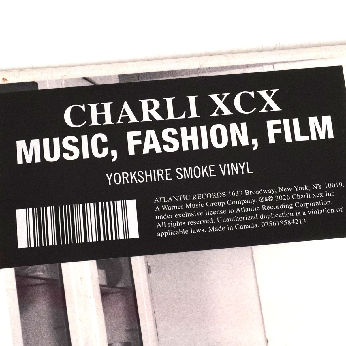 Charli XCX: Music, Fashion, Film (Indie Exclusive Smoke Colored Vinyl)