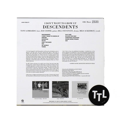 Descendents: I Don't Want To Grow Up - Punk Note Edition