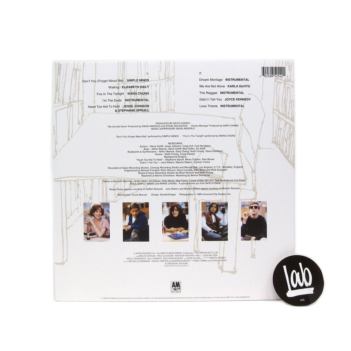 John Hughes: The Breakfast Club Original Soundtrack