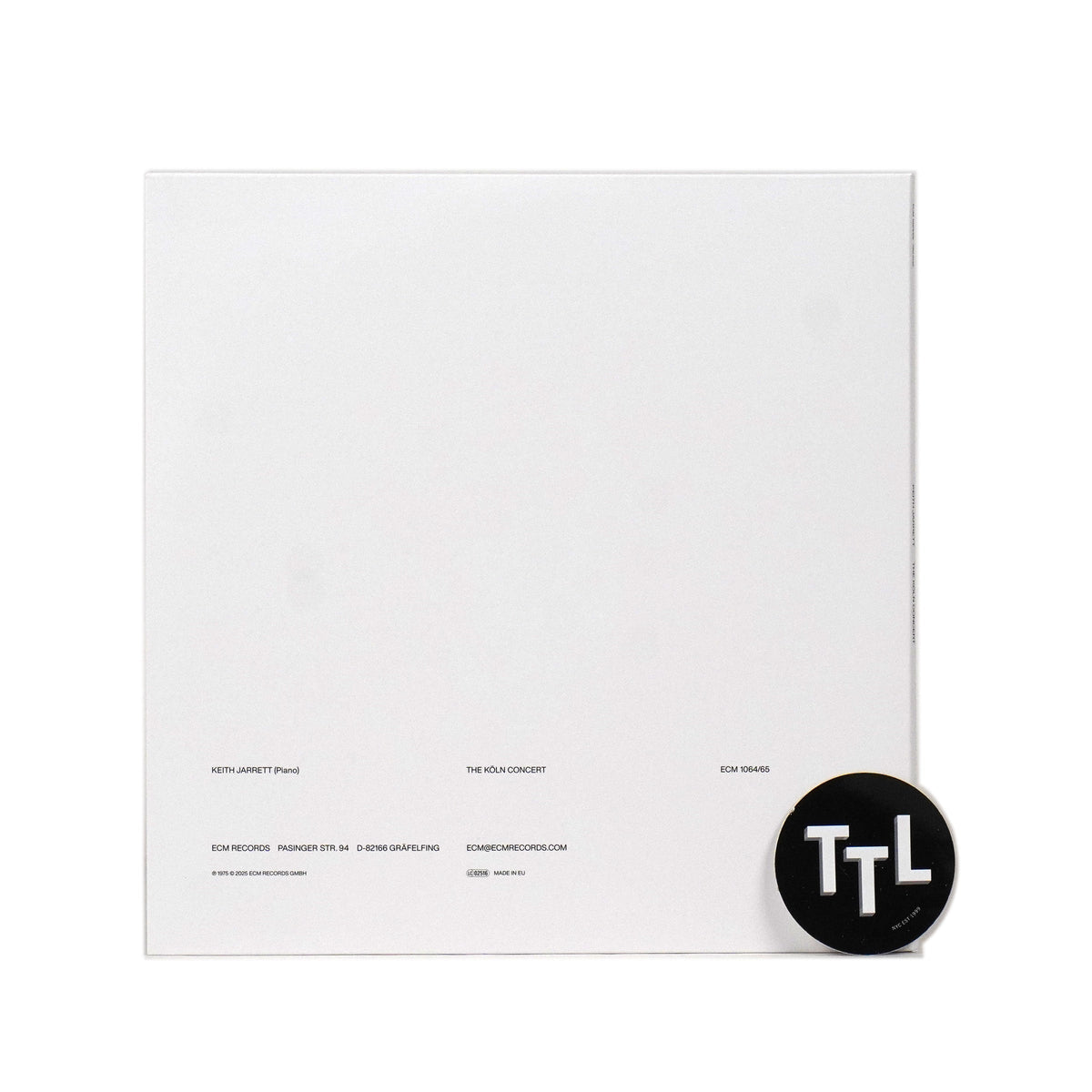 Keith Jarrett: The Koln Concert Vinyl 2LP