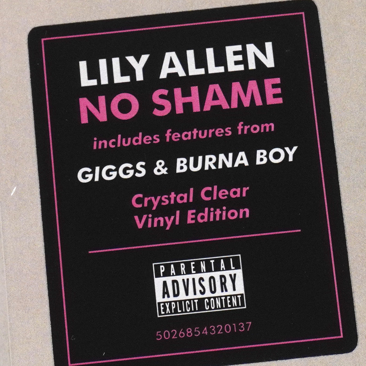 Lily Allen: No Shame (Colored Vinyl)