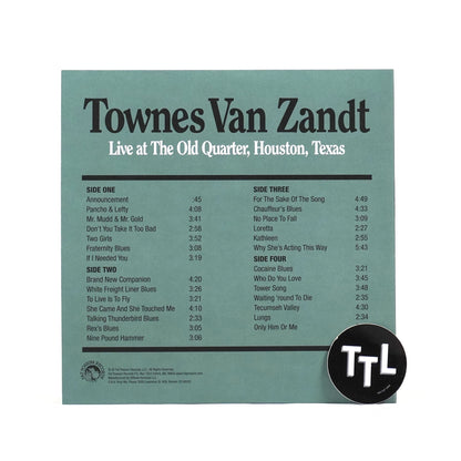 Townes Van Zandt: Live At The Old Quarter (Galaxy Colored Vinyl) Vinyl 2LP