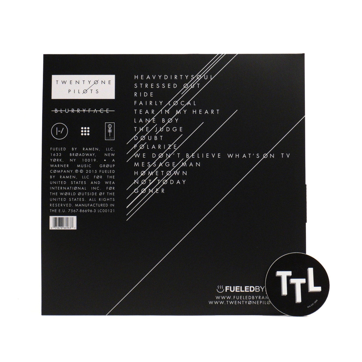 Twenty One Pilots: Blurryface (Silver Colored Vinyl)