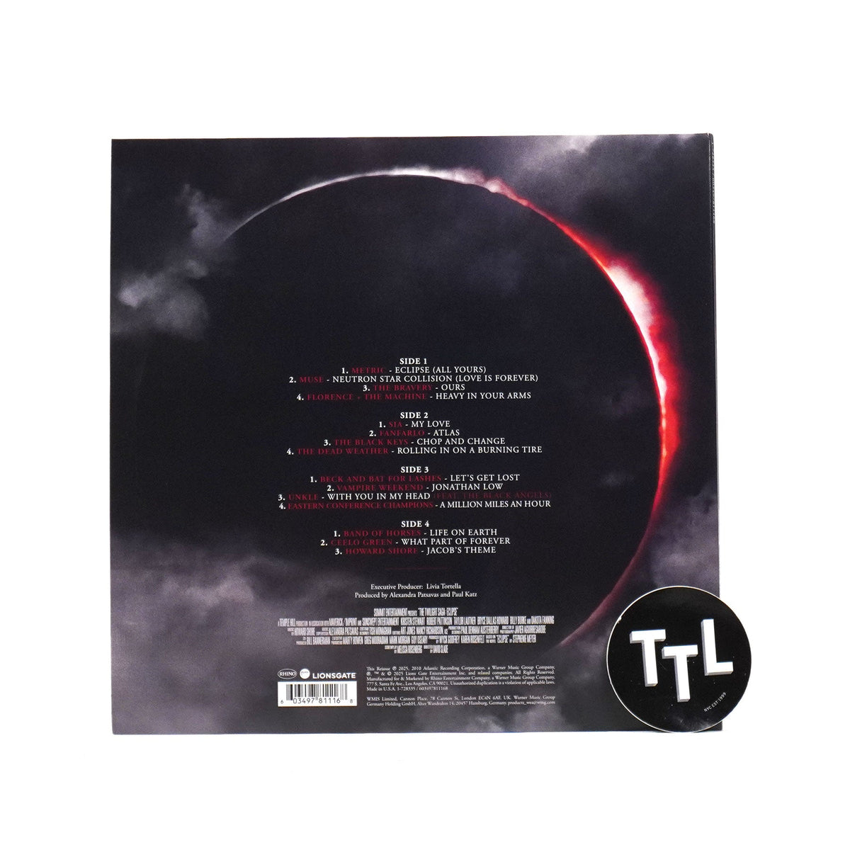 Twilight: The Twilight Saga Eclipse Original Soundtrack (Colored Vinyl) Vinyl 2LP