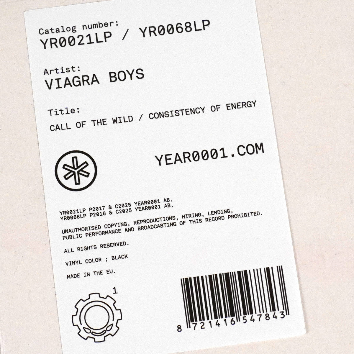 Viagra Boys: Consistency Of Energy / Call Of The Wild